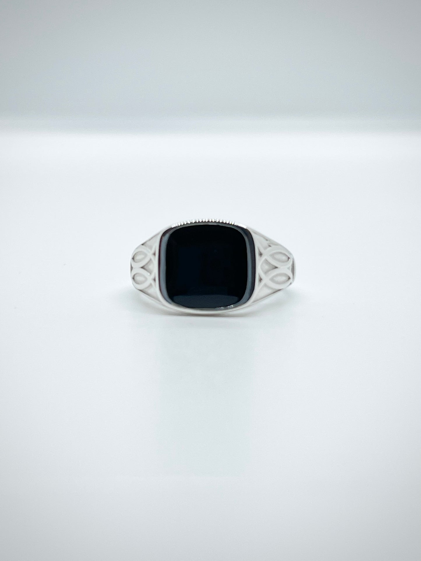 Celtic Guardian Signet Sterling Silver Ring