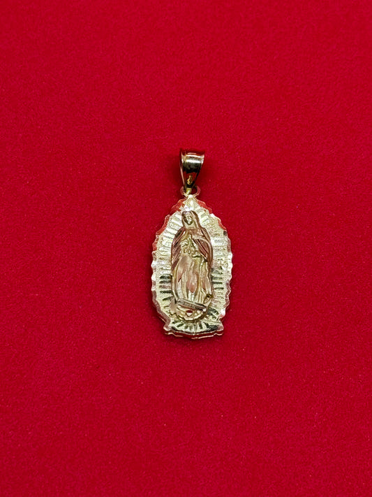 Virgen De Guadalupe 14k Gold Pendant